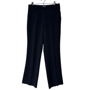 Bebe Women's Black Flared High Rise Pockets Trouser Dress Pants Size 10 Y2K
